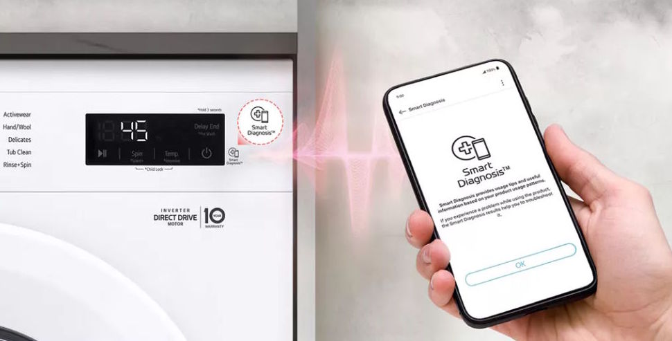 Máy giặt sấy LG AI DD Inverter giặt 9kg-sấy 5kg FB1209D5W