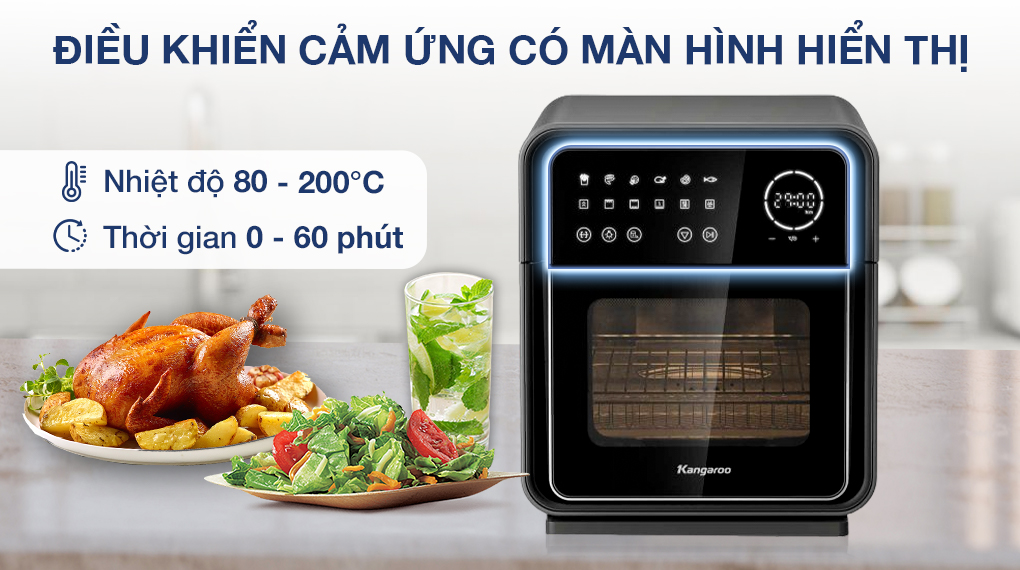 Nồi chiên không dầu Kangaroo KG12AF8A 12 lít
