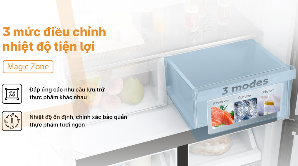 Tủ lạnh Aqua Inverter 469 lít Multi Door AQR-M536XA(SL)