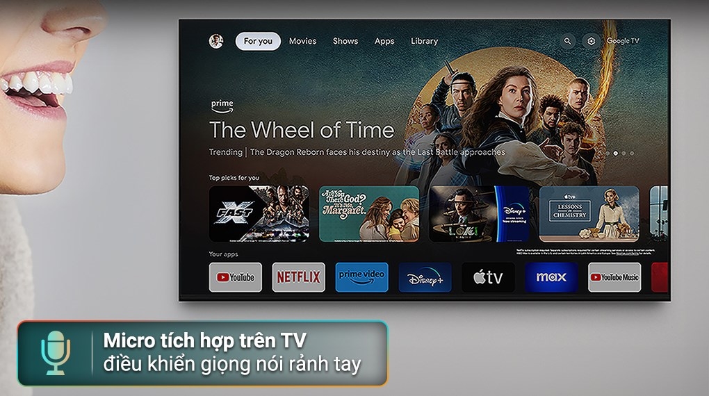 Google Tivi Mini LED Sony AI 4K 85 inch K-85XR50