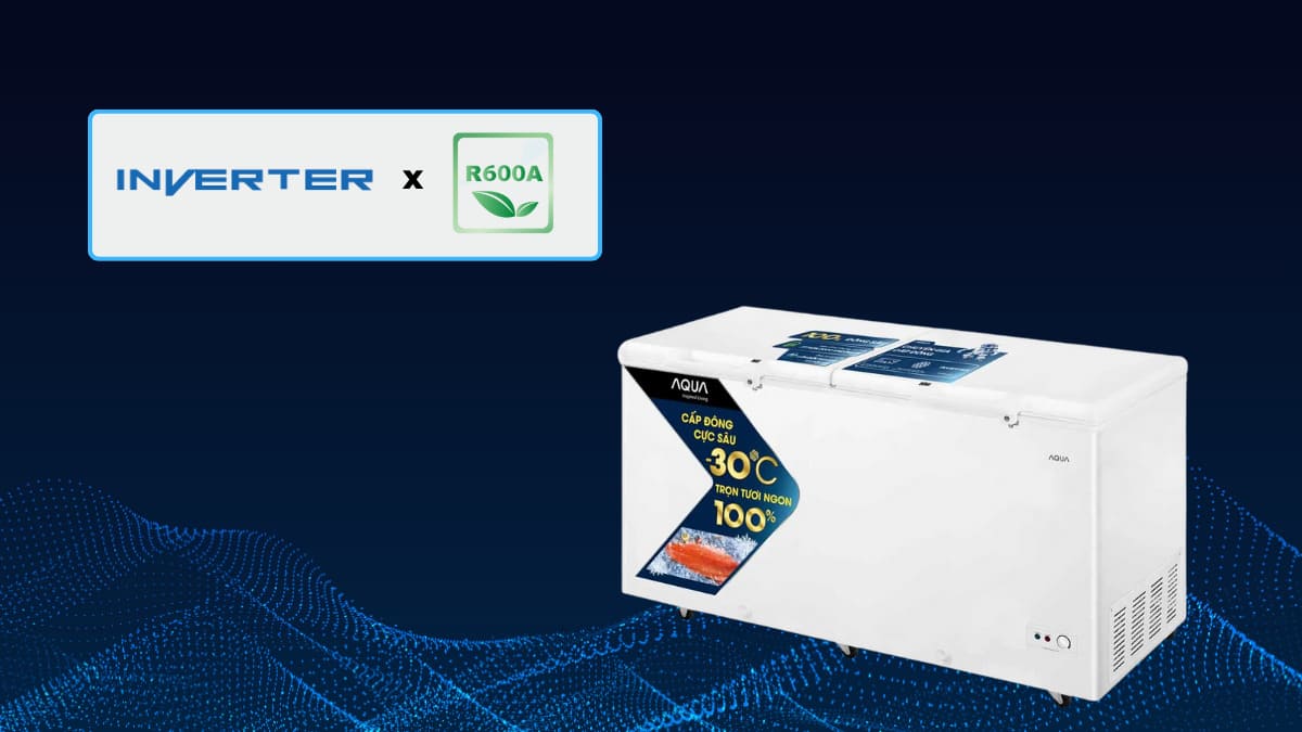 Tủ đông mát Aqua Inverter 503 lít AQF-C6102E