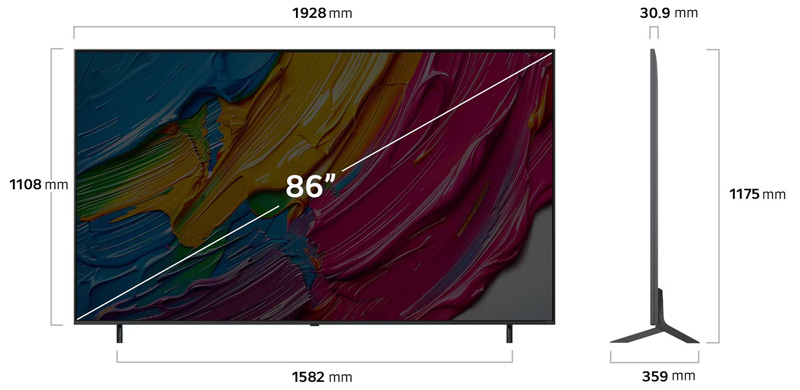 Smart Tivi LG QNED AI 4K 86 inch 86QNED80ASA.ATV