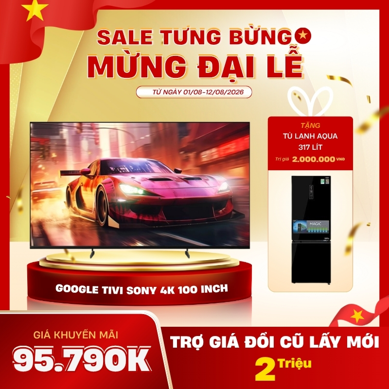 Google Tivi Sony 4K 100 inch K-100XR30M2