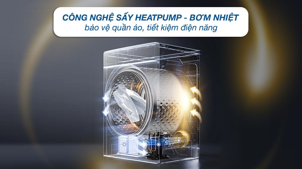 Máy sấy quần áo bơm nhiệt LG 10.5 kg DVHP50P