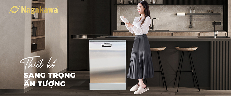 Máy rửa bát độc lập 15 bộ Nagakawa NK15D06M