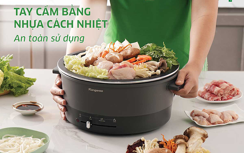 Nồi lẩu điện Kangaroo 4.5 lít KG45EH1