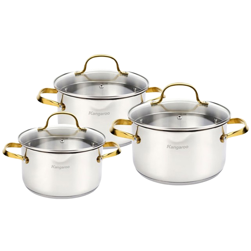 Bộ nồi Inox 5 đáy Kangaroo KG2IP3S4