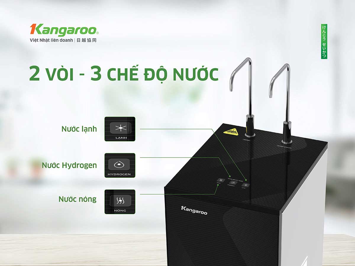 Máy lọc nước Kangaroo Hydrogen ion kiềm nóng lạnh KGHC11S7