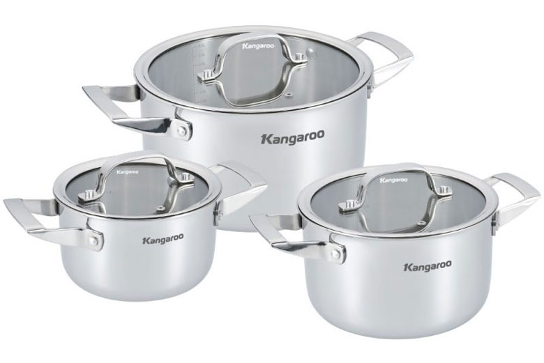 Bộ nồi Inox Kangaroo KG304IP2