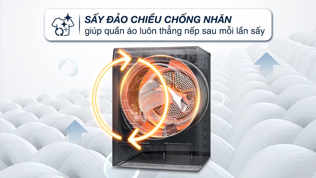 Máy sấy quần áo thông hơi Aqua 8 kg AQH-V800H SS