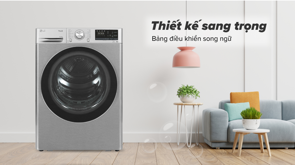 Máy sấy quần áo bơm nhiệt LG 10.5 kg DVHP50P