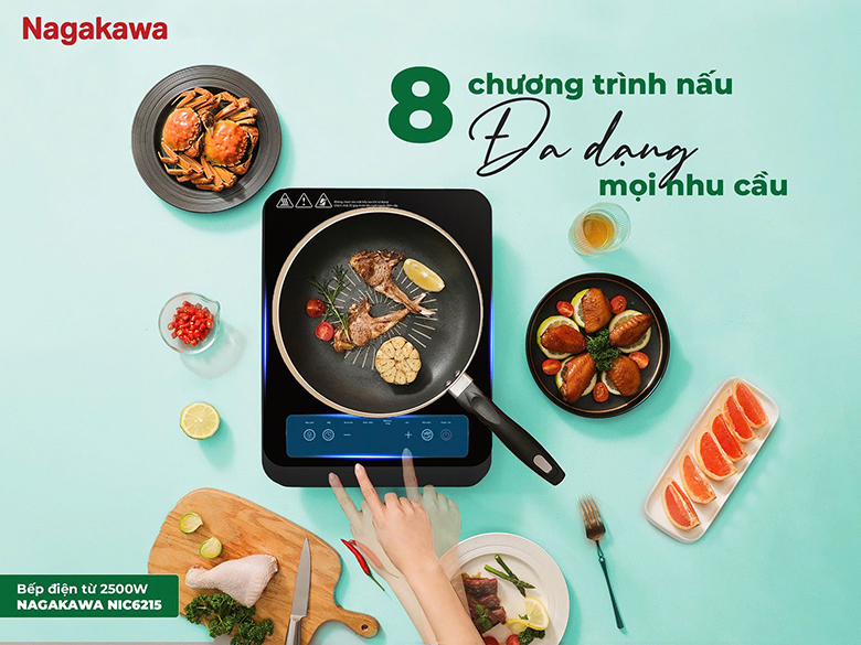 Bếp từ đơn Nagakawa 2500W NIC6215