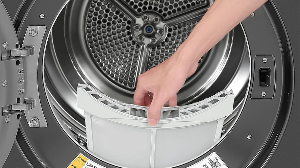 Máy sấy quần áo bơm nhiệt LG 10.5 kg DVHP50P