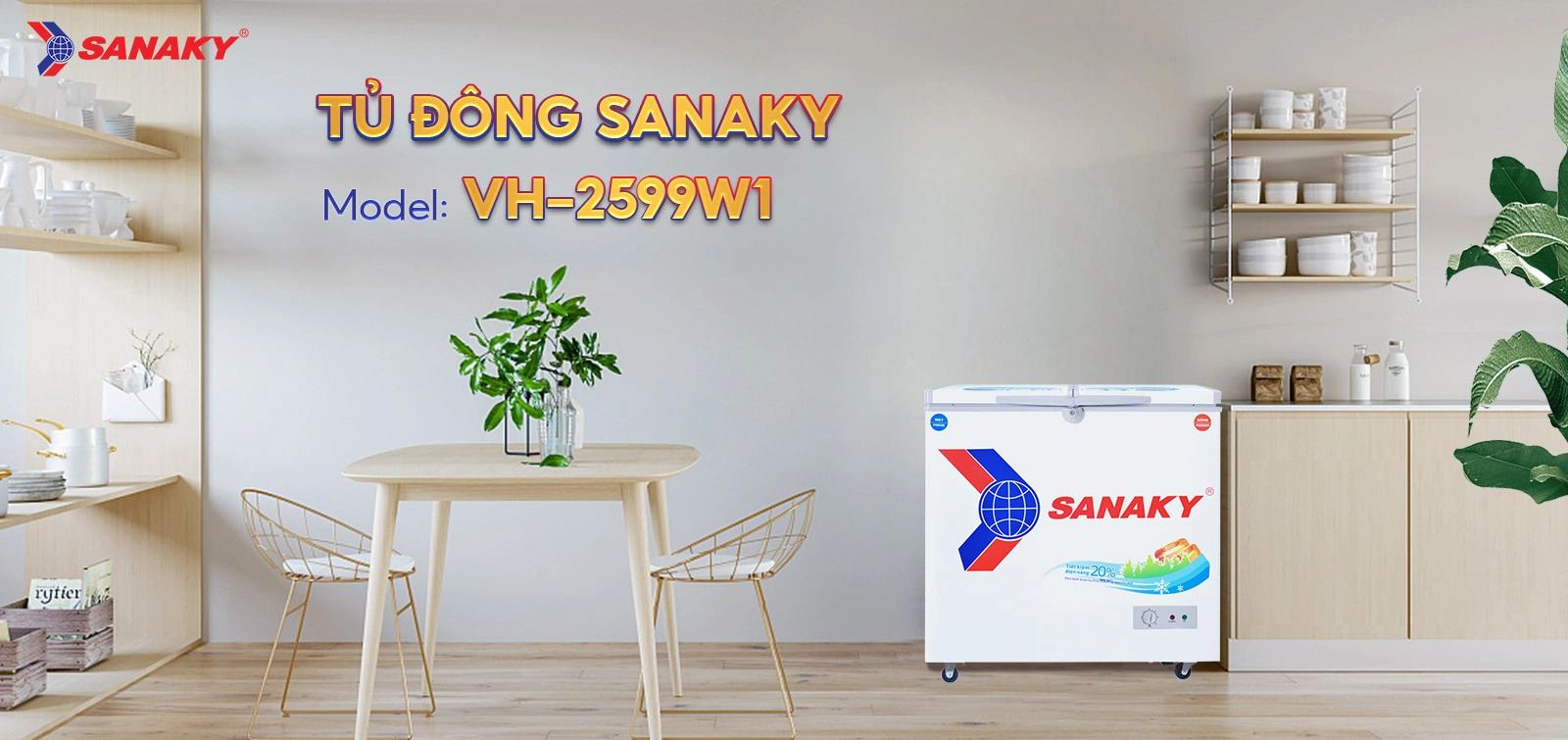 Tủ Đông Sanaky VH2599W1