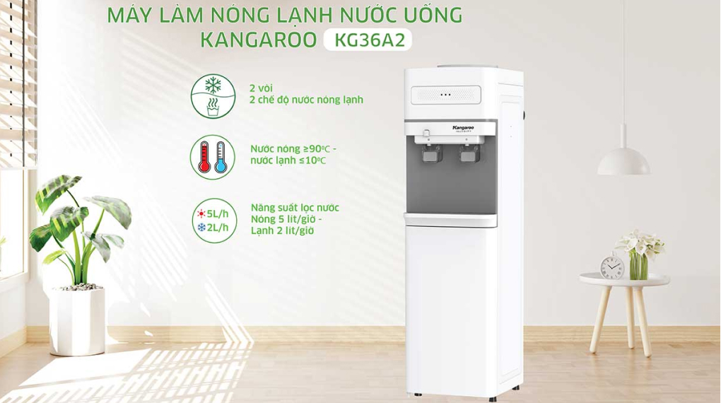 Cây nước nóng lạnh Kangaroo KG36A2