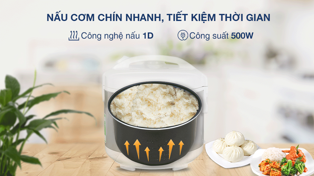 Nồi cơm nắp gài Panasonic 1 lít MVN10LRAX