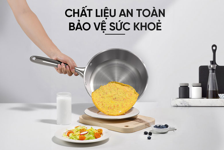 Bộ nồi chảo Inox 304 Sunhouse SHG808