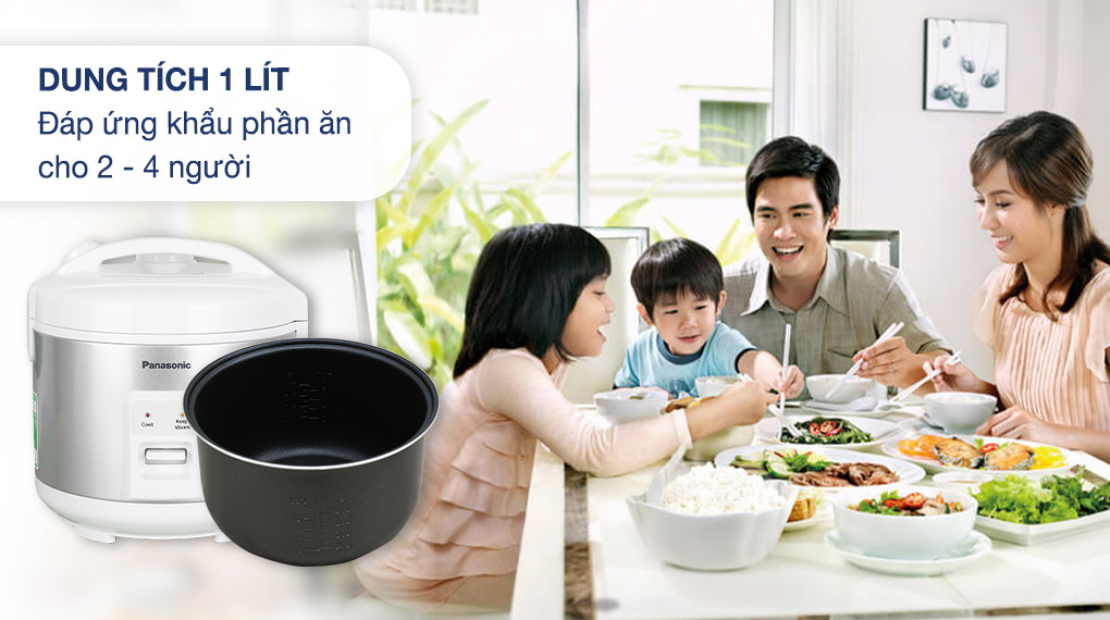 Nồi cơm nắp gài Panasonic 1 lít MVN10LRAX