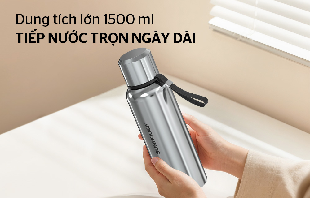 Bình giữ nhiệt Sunhouse Hunter 1500ml KS-TU1500HI