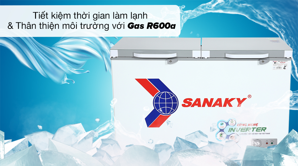 Tủ đông Sanaky Inverter 270 lít VH3699A4KD
