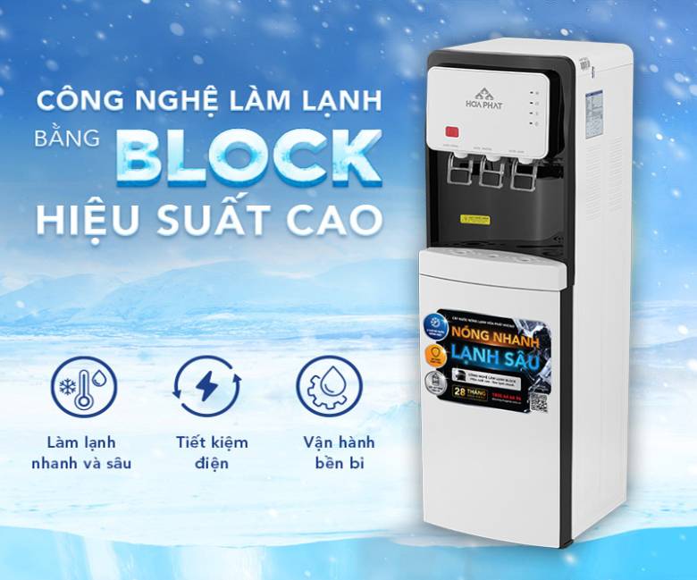Cây nước nóng lạnh hút bình Hòa Phát HHC363