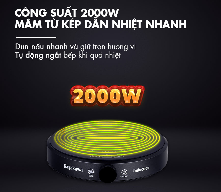 Bếp điện từ đa năng Nagakawa NAG0716