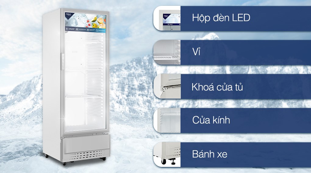 Tủ mát Aqua 280 Lít AQS-AF400N