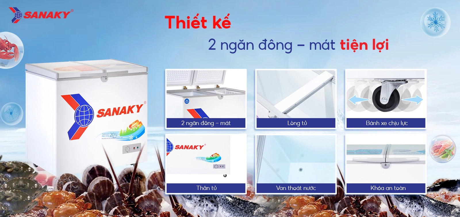 Tủ Đông Sanaky VH2599W1