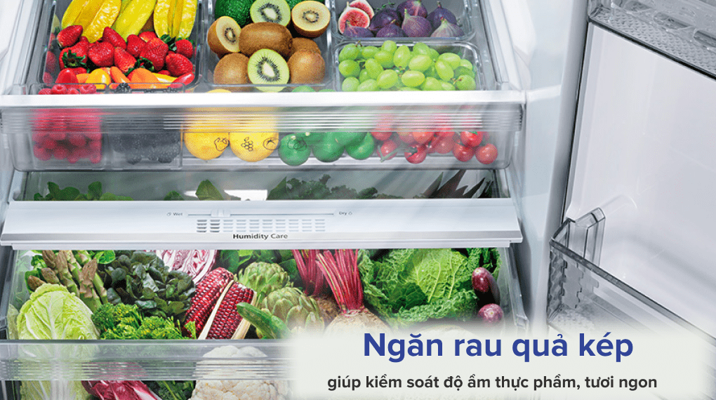 Tủ lạnh Panasonic Inverter 550 lít Multi Door NR-DZ601YGKV