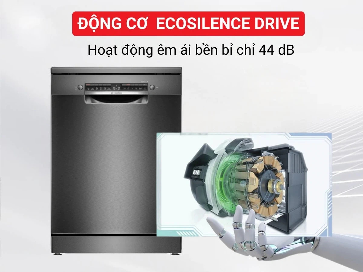 Máy rửa bát độc lập Bosch 14 bộ serie 4 SMS4HMC25M