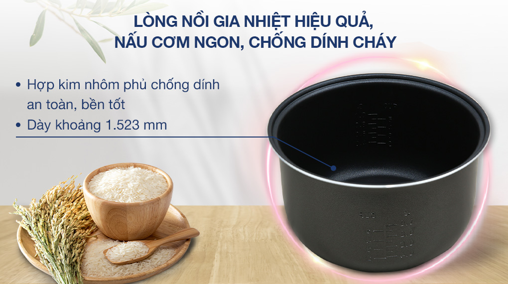 Nồi cơm nắp gài Panasonic 1 lít MVN10LRAX