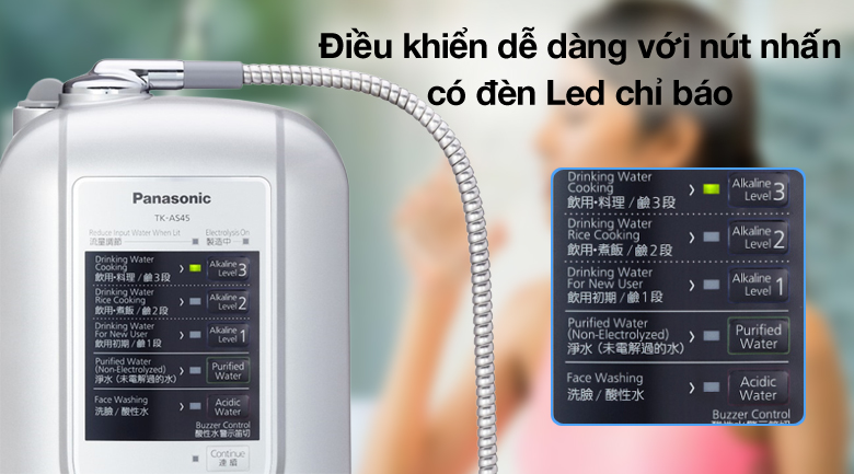 Máy lọc nước điện giải ion kiềm Panasonic TK-AS45-ZEX