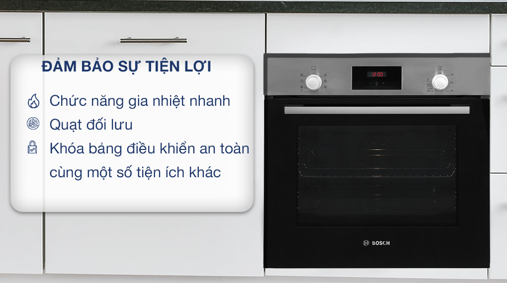 Lò nướng âm Bosch 66 lít HBF113BR0A