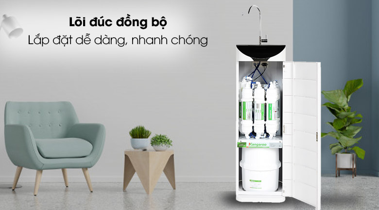 Máy lọc nước RO hydrogen ion kiềm Kangaroo KG100ES1 5 lõi