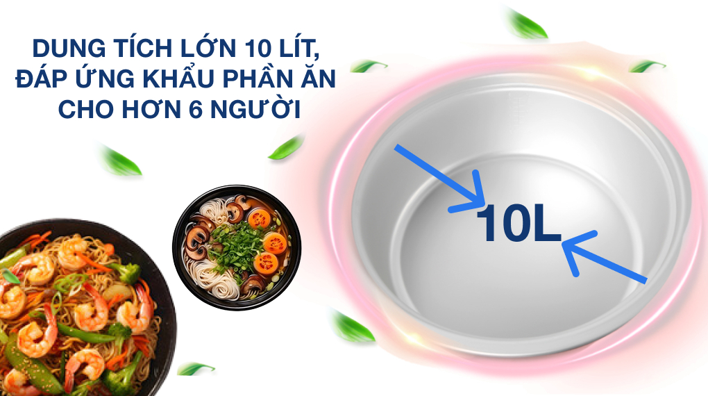 Nồi Cơm Điện nắp rời Sharp KSH-D1010V