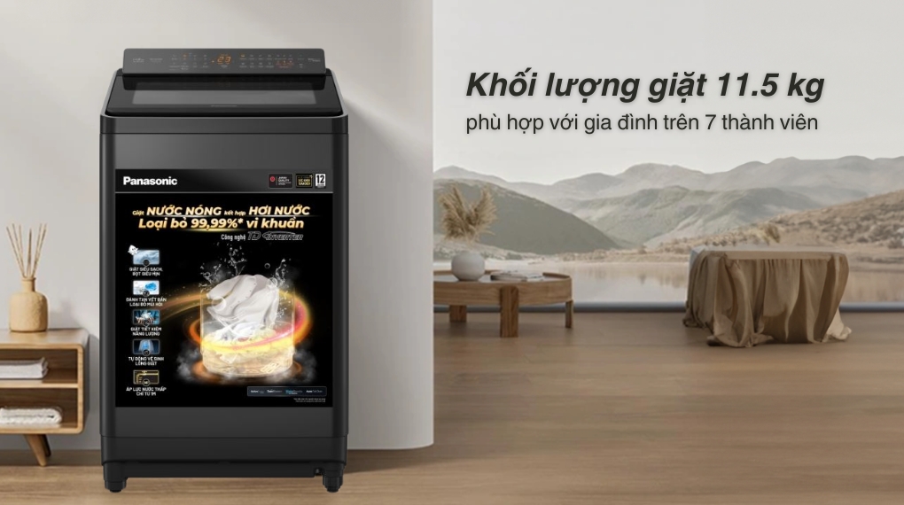 Máy giặt Panasonic Inverter 11.5 Kg NA-FD115V3BV