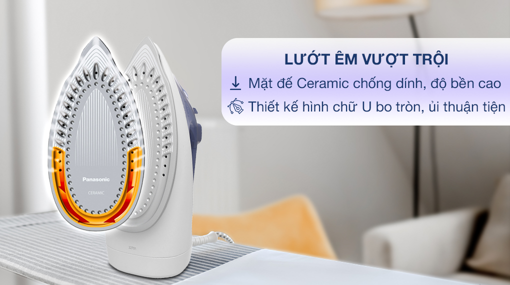 Bàn là hơi nước Panasonic 2400W NI-S530ARA