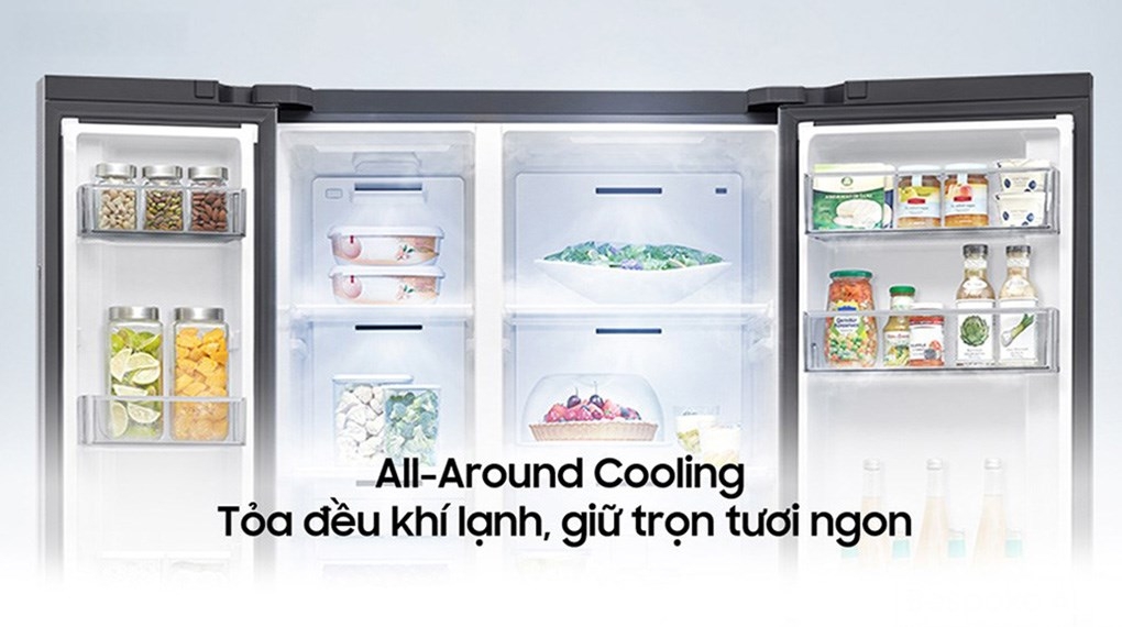 Tủ lạnh Samsung Inverter 655 lít Side By Side RS70F65Q3TSV