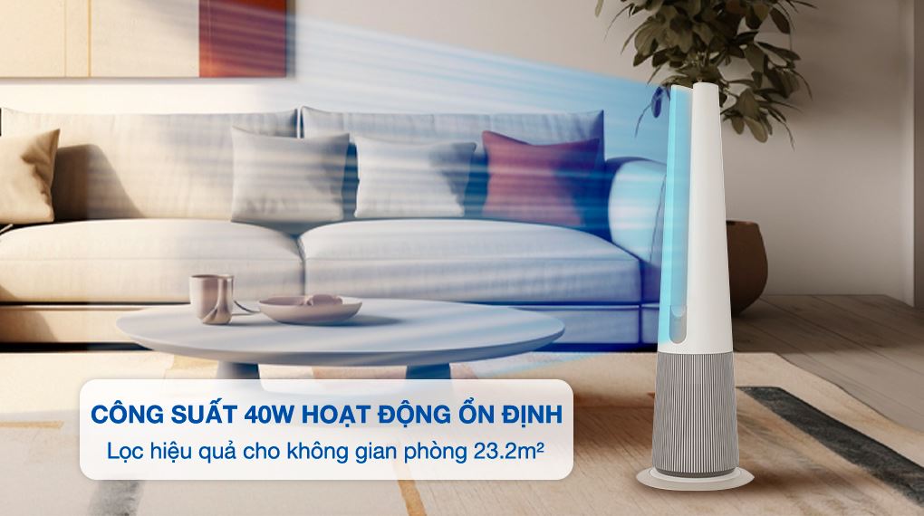 Máy lọc không khí kết hợp sưởi LG PuriCare AeroTower 40W FS15GPCJ0.ABAE