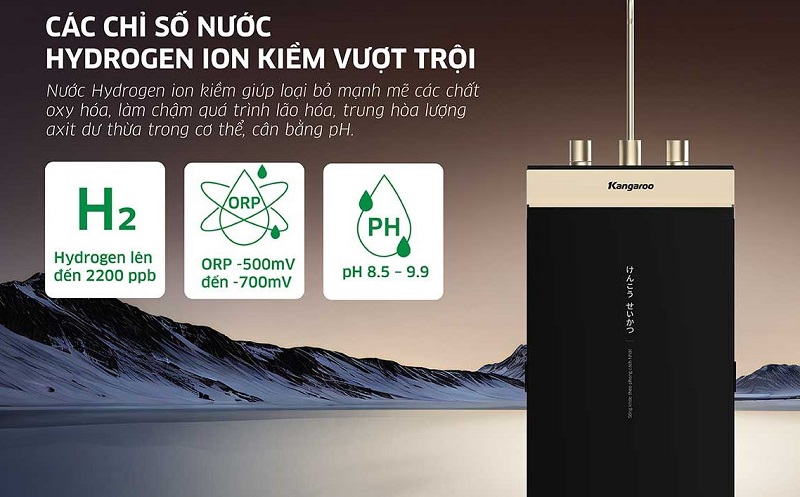 Máy lọc nước Kangaroo Sumire Hydrogen ion kiềm KGEP13A1
