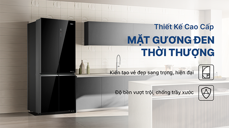 Tủ lạnh Aqua Multi Door Biến tần 529 lít AQR-M600XA(GB)