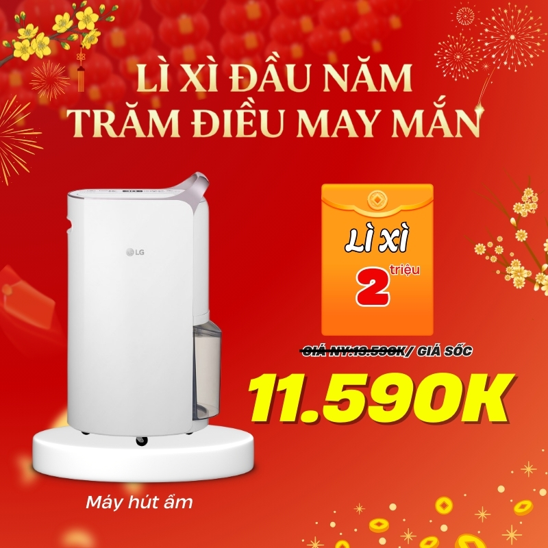 Máy hút ẩm LG Dual Inverter MD19GQGE0.ABAE
