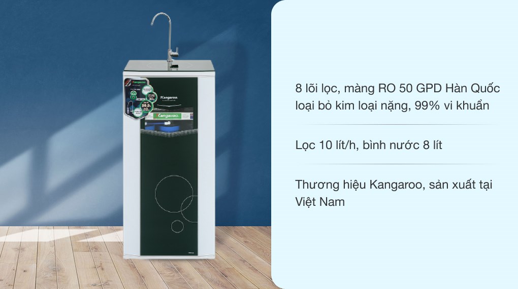 Máy lọc nước RO Kangaroo KG08G4VTU 8 lõi