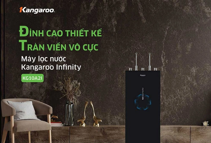 Máy lọc nước nóng lạnh RO Kangaroo Infinity 10 lõi KG10A2I
