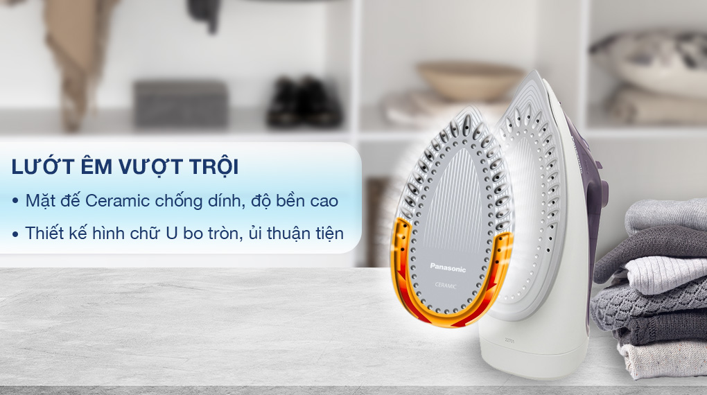 Bàn là hơi nước Panasonic 2400W NI-S630VRA