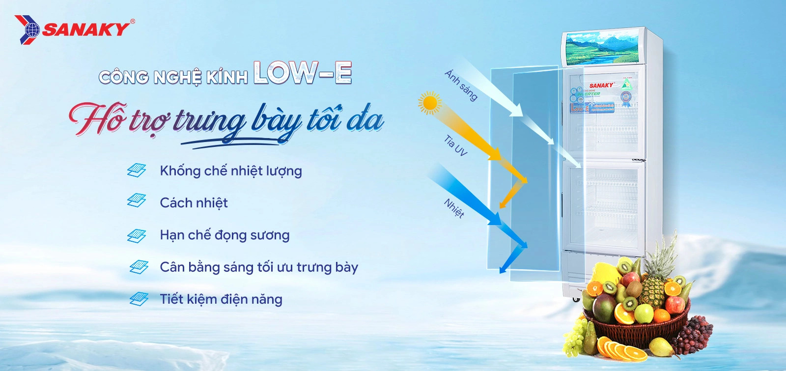 6 Lý do tủ mát Sanaky VH-358W3L là chân ái cho cửa hàng của bạn Tủ mát Inverter Sanaky 350 lít VH358W3L