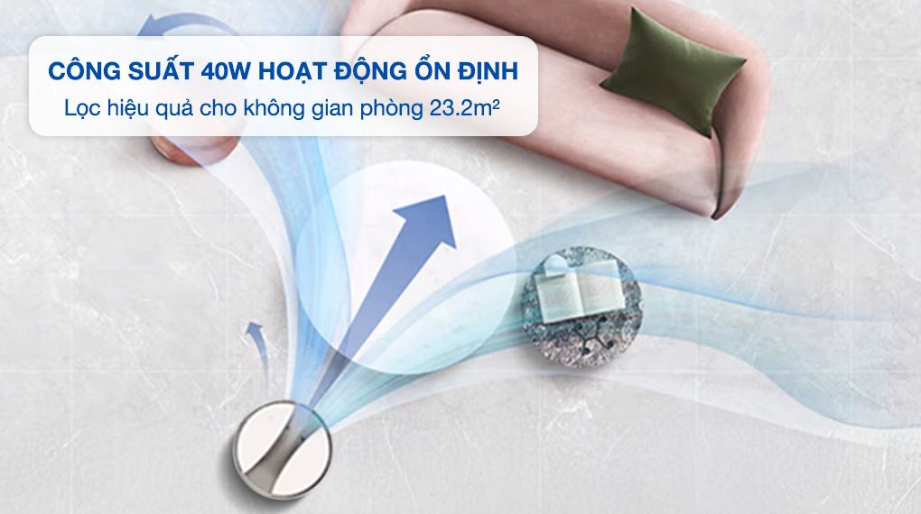 Máy lọc không khí LG PuriCare AeroTower Hit 40W FS15GPBK0.ABAE