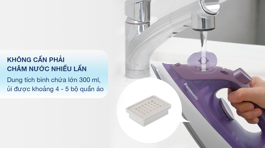 Bàn là hơi nước Panasonic 2400W NI-S630VRA