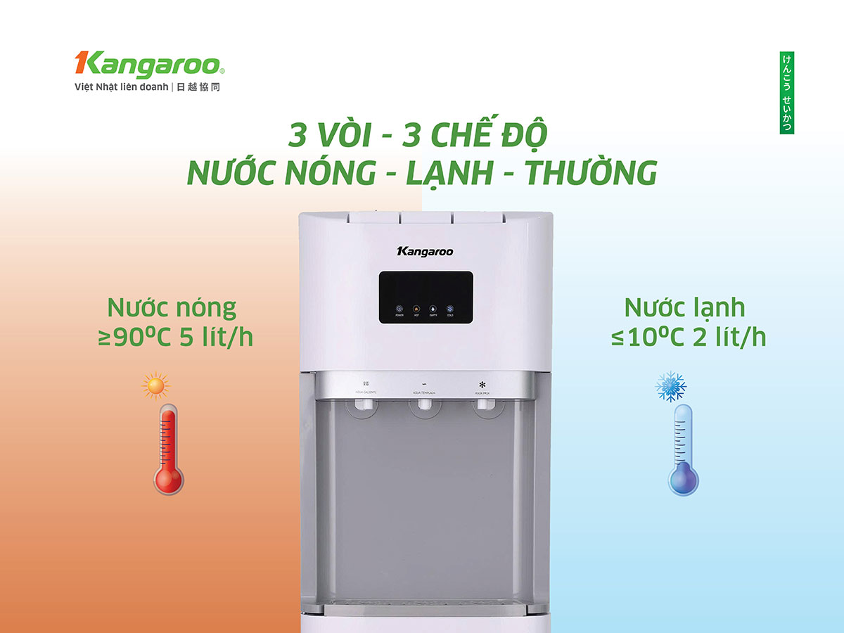 Cây nóng lạnh nước uống Kangaroo KGWD03B1D