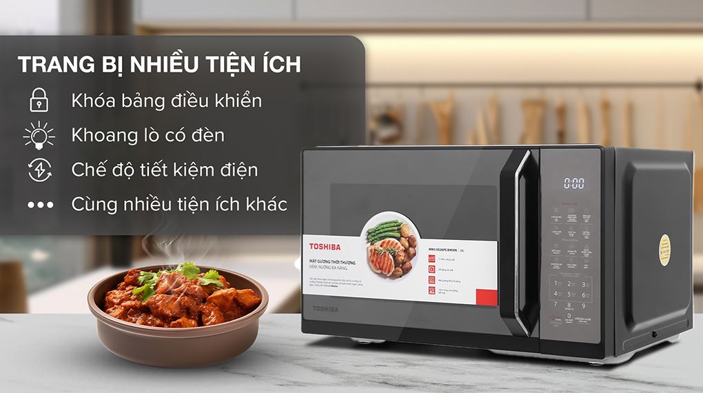 Lò vi sóng có nướng Toshiba 26 lít MW3-EG26PE(BM)VN